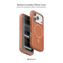 Funda de Cuero MagSafe Business iPhone 17 Pro Max· PULOKA