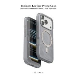 Funda de Cuero MagSafe Business iPhone 17 Pro Max· PULOKA