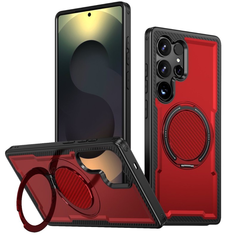 Funda Antigolpes Anillo 360 Samsung Galaxy S25 Ultra · Placa Magnética y Soporte | Wephone Mayorista