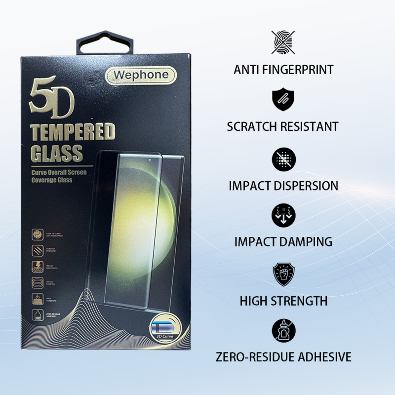 Cristal Curvo 5D Full Glue Negro para LG G9 | Wephone Mayorista