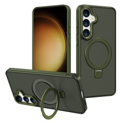 Funda Mate Yado Ahumado MagSafe con Soporte Samsung S25 | Wephone Mayorista