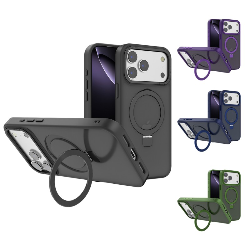 Funda Mate Yado Ahumado MagSafe con Soporte iPhone 17 Pro Max | Wephone Mayorista