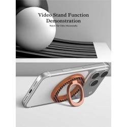 Anillo Soporte Magnético 360º PULOKA Efecto Carbono · Ref 8262 | Wephone Mayorista