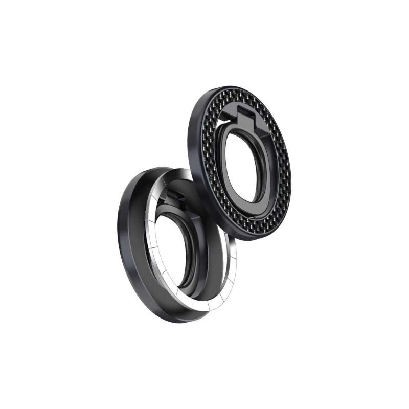 Anillo Soporte Magnético 360º PULOKA Efecto Carbono · Ref 8262 | Wephone Mayorista