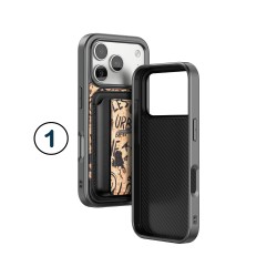 Funda con Tarjetero Desmontable y Soporte para iPhone 17 Pro Max | Magnética y Compatible con Carga Inalámbrica