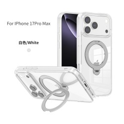 Funda Transparente con Anillo Soporte iPhone 17 Pro Max · Bumper Antigolpes | Wephone Mayorista