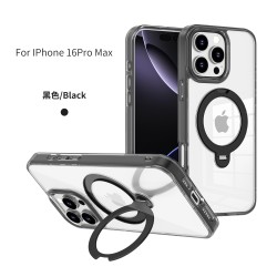 Carcasa Transparente con Anillo Soporte iPhone 16 Pro Max · Bumper Antigolpes | Wephone Mayorista