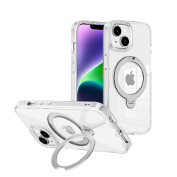 Carcasa Transparente con Anillo Soporte iPhone 14 · Bumper Antigolpes | Wephone Mayorista