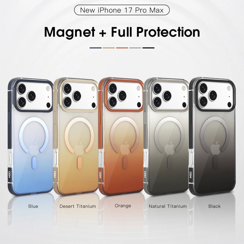 Funda HDD Premium para iPhone 17 Series | TPU rígido, bordes metálicos y MagSafe