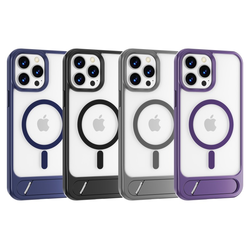 Funda MagSafe Transparente con Soporte para iPhone 13 Pro Max – Protección Premium