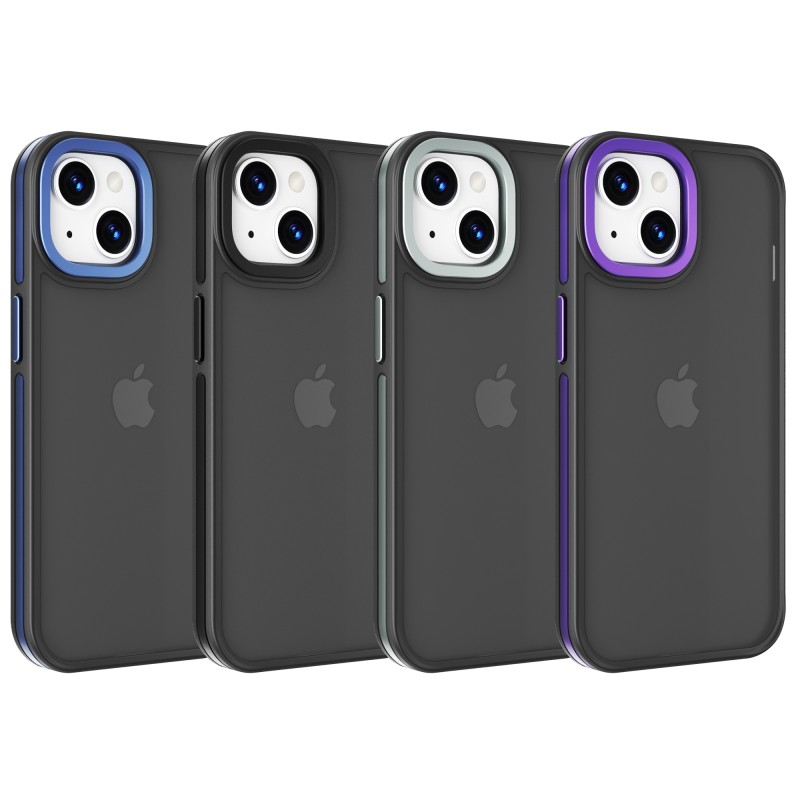 Funda Mate Rígida Antigolpes para iPhone 15 – Bordes Reforzados