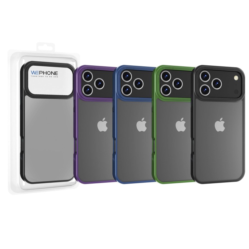 Funda Mate Metal para iPhone 17 Series Marco Metálico | Wephone Mayorista