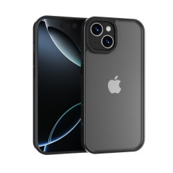 Funda Mate Metal iPhone 15 Plus Marco Metálico Antihuellas | Wephone Mayorista