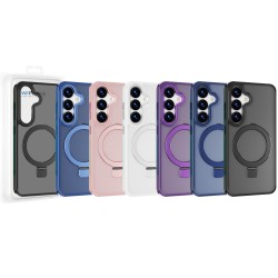 Funda Mate Yado Ahumado MagSafe con Soporte Samsung S24 | Wephone Mayorista