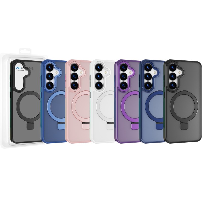 Funda Mate Yado Ahumado MagSafe con Soporte Samsung S24 | Wephone Mayorista