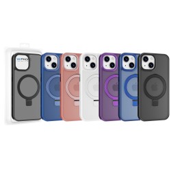 Funda Mate Yado Ahumado MagSafe con Soporte iPhone 15 Plus | Wephone Mayorista