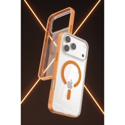 Funda iPhone 17 Pro Max Transparente con MagSafe y Borde de Color | Wephone Mayorista