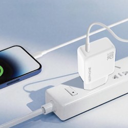 Wephone Cargador rápido 25W GaN USB-C PD | Cable C–C | Mayorista