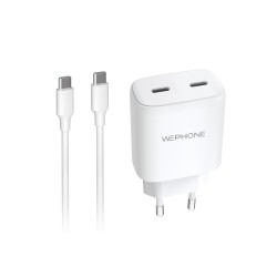Cargador USB-C Wephone WA33 45W Doble Puerto + Cable | Mayorista en España