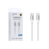 Cable USB-C a USB-C 60W Trenzado Blanco WePhone WD32 | Mayorista