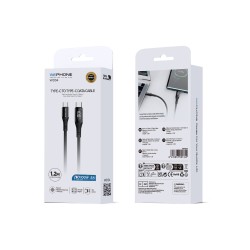 Cable USB-C a USB-C 100W con Pantalla Digital WePhone WD34 | Mayorista
