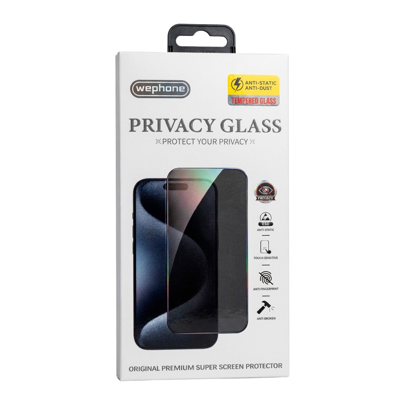 IPHONE 15 Pro Full glue Anti-espia