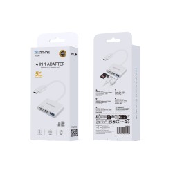 Adaptador 4 en 1 USB-C SD TF USB 3.0 5Gbps | WEPHONE Mayorista