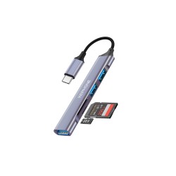 Adaptador USB-C 5 en 1 con SD/TF + 3 USB | Wephone Mayorista