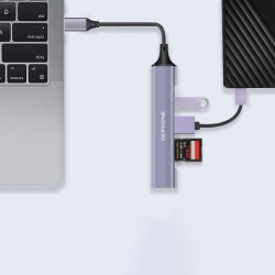 Adaptador USB-C 5 en 1 con SD/TF + 3 USB | Wephone Mayorista