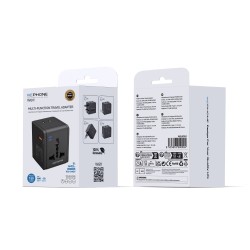 Adaptador de Viaje Universal 1440W con USB-A y Tipo C | WePhone WG11