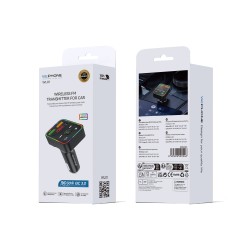 Transmisor FM Bluetooth Coche con Luces + Carga Rápida | WL01