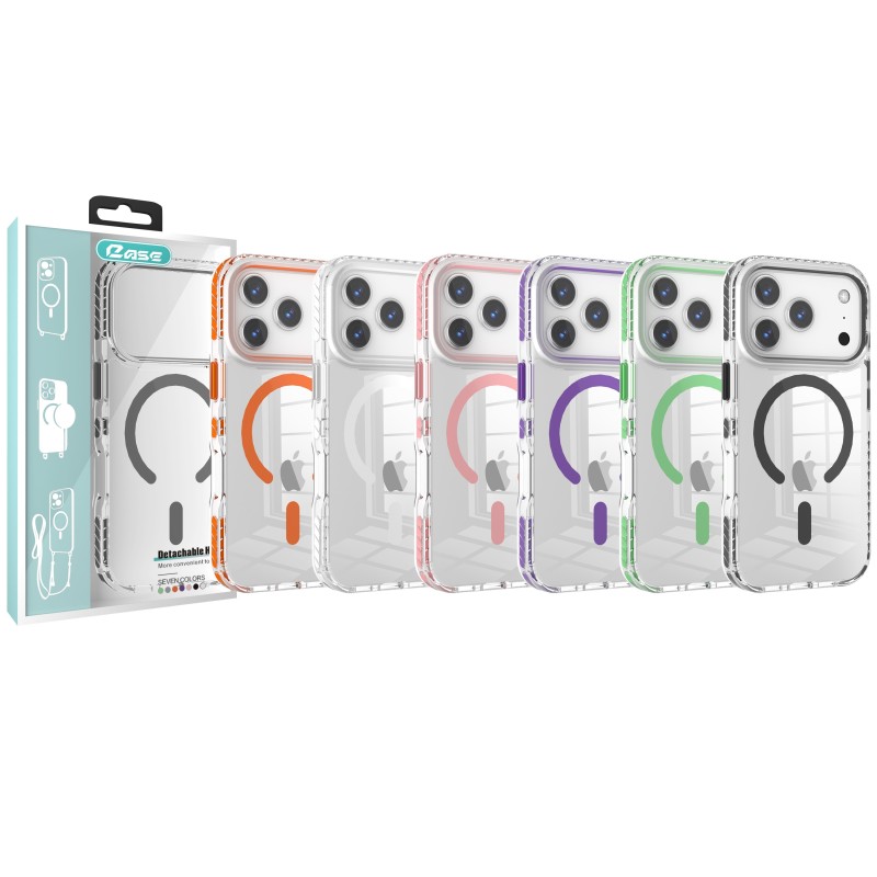 Funda Transparente MagSafe Bordes Reforzados para iPhone 17 Pro Max | Wephone Mayorista