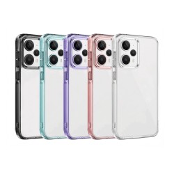 Funda Transparente Antigolpes con Borde Multicolor para Redmi