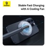 Soporte de carga inalámbrico 2 en 1 refrigerado Baseus Orbit 2 Pro Qi2 20W + cable 60W