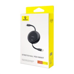 Baseus Free2Draw Mini 100W - Cable USB-c Retráctil PD - Alta Rotación