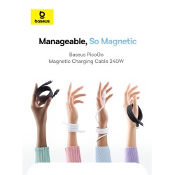 Cable Baseus PicoGo 240W Magnético USB-C