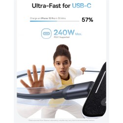 Cable Baseus PicoGo 240W Magnético USB-C