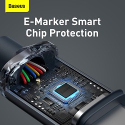 Cable USB-C a USB-C Baseus 100W PD Crystal Shine | Carga Rápida Premium Mayorista