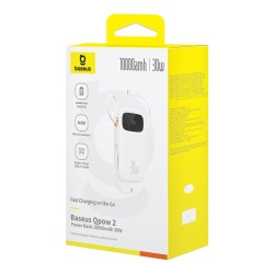 power bank - cargador portatil baseus qpow 2 10000mAh 30W USB-C integrado