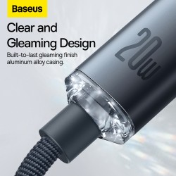 Baseus Crystal Shine Cable USB-C a Lightning 20W 1.2m | Carga Rápida Mayorista