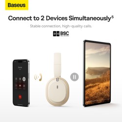 Baseus Bowie D05 Auriculares Over-Ear 70h Bluetooth 5.3