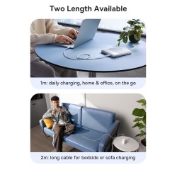 Baseus Silky Cable USB-C a USB-C 100W 1m | Carga Rápida PD Mayorista