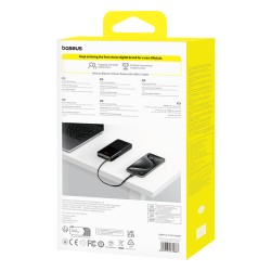 Baseus Bipow 2 Power Bank 10000mAh 20W con Cable USB-C y Display – Negro (B2B)