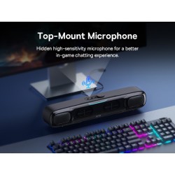 Baseus AeQur DS10 Barra de Sonido Gaming con RGB 7 Colores | BT 5.3 + USB + AUX