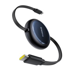 Baseus Nomos Cable Retráctil USB-C a USB-C 100W 1.5m Cosmic Black (PD) | Mayorista