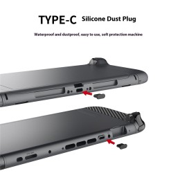 Kit de Protectores de Fibra de Carbono para Nintendo Switch 2 con Tapones y Stick Caps