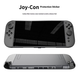 Kit de Protectores de Fibra de Carbono para Nintendo Switch 2 con Tapones y Stick Caps
