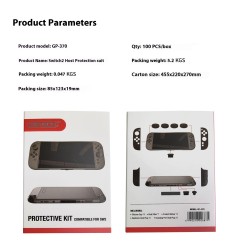 Kit de Protectores de Fibra de Carbono para Nintendo Switch 2 con Tapones y Stick Caps