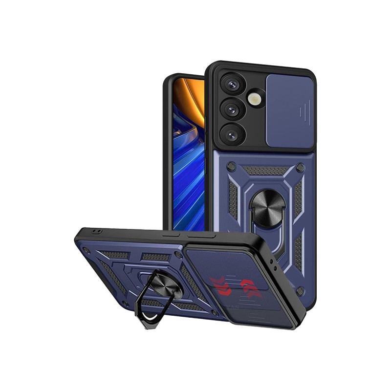 Funda Armadura con Tapa Deslizante Samsung S26 ULTRA Cámara y Anillo | Wephone Mayorista