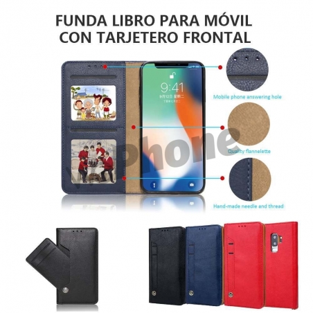 Iphone 12 6.1 Funda libro con tarjetero